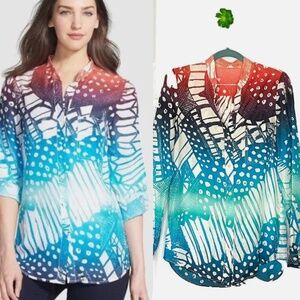 Diane Von Furstenberg DVF Women Shirt Blouse Sz 8